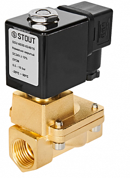 Клапан соленойдный (электромагнитный), непрямого действия, Н3, 24 В, G 1/2