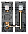Насосная группа MEIBES MeiFlow M V-MK, смесительная, DN 32 (1 1/4"), без насоса (подача слева)